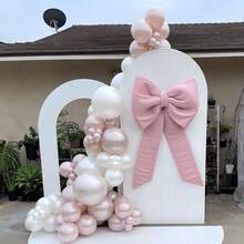 55 piezas/29 piezas Globos de látex vintage rosa, dorado champán, transparente, blanco arena de 10 pulgadas, adecuados para el Día de San Valentín, decoración de Año Nuevo, decoración de boda, aniversario, ceremonia de graduación, decoración de compromiso, fiesta de cumpleaños - Multicolor - Ver 2