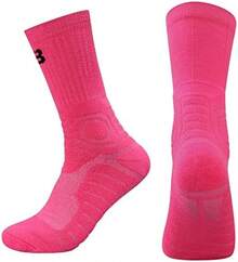 Calcetines Deportivos Hombres Sports Basketball Calcetines al aire libre Fitness Senderismo Ciclismo Atlético Compresión Toalla de algodón Towel Bottom Calcetines de la tripulación térmica Calcetines - Gris - Ver 8