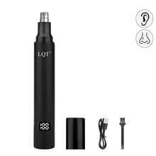 LQT 1/2/4件套多功能小型家用男士理发工具，无线电动理发器，双速电动剃须刀，耳鼻毛修剪器，多功能胡须修剪器，适合沙龙和家庭使用，圣诞礼物送给男友/爸爸