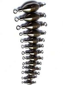 5个装钓鱼浮漂坠子旋转铜吊坠，冲浪钓鱼旋转铜锤旋转器，铅制钓鱼浮漂，钓鱼配件