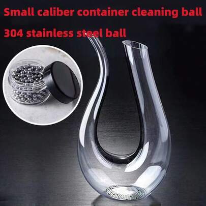 200pcs Stainless Steel Precision Cleaning Balls, Reusable Metal Decanter Cleaning Spheres, Suitable For Decanters, Glassware And Flasks, With Storage Container, Industrial Bearing Balls