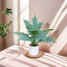 1 pieza Planta artificial en maceta Bonsái para decoración de escritorio, pequeña planta falsa para la sala de estar, decoración del hogar - Multicolor - Ver 8