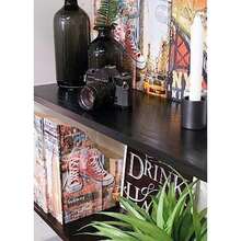 d-c-fix Papel pintado de vinilo decorativo para cocina, encimeras, armarios, 17.7 x 78.7 pulgadas(43An x 198L cm Madera Negra) - Multicolor - Ver 3