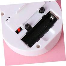 2 Piezas De Reloj Despertador con Forma De Gato De Dibujos Animados Lindo Reloj De Escritorio Reloj De Mesa Nmeros Grandes Y Mano De Obra Exquisita - Blanco - Ver 7