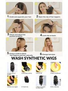 Giao hàng trong vài ngày làm việc. Tóc nối xoăn 3D 360° cho nữ với mái kiểu Pháp - Màu nâu, 20 inch, giúp tăng độ dày tóc, phù hợp với tóc mỏng, dễ đeo và tạo kiểu. Tóc nối xoăn dài với highlight nâu và mái - Kẹp/Gắn, Tóc tổng hợp/Tóc bổ sung, Tăng độ dày tóc, Làm dày tóc mỏng tức thì, Tóc nối gợn sóng/xoăn (Không cần mũ đội tóc giả). - Nhiều màu - Xem 7