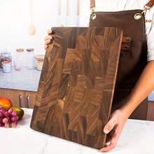 Tabla de cortar de madera de palo de rosa de alta calidad - Tabla de cortar sólida y duradera de madera rectangular para la cocina, adecuada para carne, queso y pan | Superficie para alimentos con textura de grano natural | Tabla de preparación elegante para uso doméstico y profesional, tabla de cortar multiusos | Diseño de madera natural | Superficie acabada suave, adecuada para el Año Nuevo Chino, Pascua - Color de la madera - Ver 3