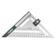 Juego de Herramientas Escuadras y Escuadras Combinadas, Base Desmontable Cuadrada de Carpintero para Carpintería de Metal de Pulgadas para Subrayar - 1 - Ver 2