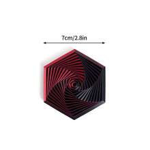 3D Optical Illusion Folding Puzzle Toy, Polygonal Carrot Tower Spiral Desk Decor, Christmas/Birthday Gift - Multicolor - View 11