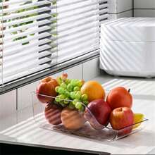 1pc/ Fridge Beverage Storage Box Drawer Type Organizer Rack, Multifunctional