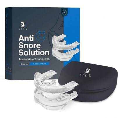 EstiloTendenciaProtector Bucal Para Asistir El SueñO, Boquilla Ajustable Auxiliar En La DisminucióN De Ronquidos, Protectores Nocturnos Sin BPA, Sin Olor Y Sin LáTex. Solución Anti-Ronquidos. B LifeCalidad PremiumVersióN Mejorada