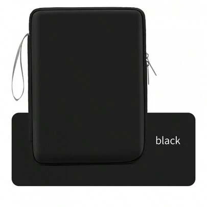 7.9-12.9 Inch IPad Protective Case/Laptop Bag, Simple And Portable Inner Sleeve, PU Leather Waterproof Tablet Bag, Nylon Lining For Shockproof, Pressure-Resistant And Non-Slip Protection, Stylish And Beautiful Solid Color Tote Bag, Beautiful Computer Decorative Bag, Suitable For All Kinds Of People, Can Be Used For Daily Wear, Work And Life, Travel And Holiday Gifts,Black