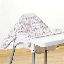 1pc Long Sleeve Baby Bib, Rainbow Whale Leaf Deer INS Style Children's Smock, Easy Clean Weaning Reversible Clothing, For Feeding High Chair/Stroller/Table, Machine Washable, Christmas, Thanksgiving, New Year Gift - Multicolor - View 1