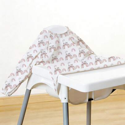 1pc Long Sleeve Baby Bib, Rainbow Whale Leaf Deer INS Style Children's Smock, Easy Clean Weaning Reversible Clothing, For Feeding High Chair/Stroller/Table, Machine Washable, Christmas, Thanksgiving, New Year Gift