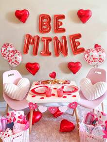 Bộ 6 bóng bay ngày lễ tình nhân "Be Mine", vàng hồng, vàng, đỏ, bạc, bóng bay chữ "BE MINE", bóng bay hình trái tim, thích hợp để trang trí tiệc ngày lễ tình nhân, cầu hôn, kỷ niệm ngày cưới, tiệc chia tay cuộc sống độc thân, đêm lãng mạn, ngày lễ tình nhân vui vẻ, trang trí tiệc - Nhiều màu - Xem 8