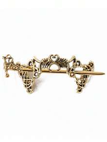 Viking Hair Clip Celtic Knot Crown Retro Metal Hair Stick Rune Dragon Slide Hair Clip Hair Accessories For Women - Multicolor - View 9