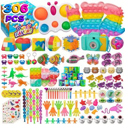 306 Easter Basket Fillers, Children's Party Favors, Easter Stuffers, Novelty Toys, Bulk Easter Toys, Stocking Stuffers, Birthday Gifts, Carnival Treasure Classroom Prize Boxes, Grab Tower Fillers, Easter Egg Hunt Games