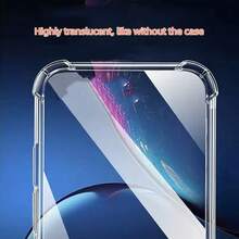 Transparent Shock-Proof Phone Case For Infinix, T, Ecno Phones. This Phone Case Features A Simple Solid Color Design And Can Be Used As A Protective Cover. It Has A Four-Corner Shock-Proof Transparent Structure Made Of TPU Material. - Transparent Air Cushion - View 4