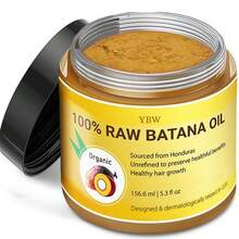 100% Pure Batan Oil | Natural Hair Care Oil | Prevents Split Ends | Nourishes Hair For Smoother Hair, Suitable For All Hair Types - Màu vàng - Xem 1