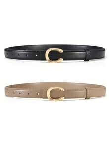 小巧腰带，女士简约百搭腰带，显瘦百搭，适合搭配裙子、衬衫、西装、裤子，秋季修身设计，适合万圣节及其他场合。 - 多色 - 查看 24