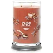 Yankee Candle - Vela perfumada de pilar mediano con hasta 115 horas de combustión, mezcla de cera de plantas premium para quemaduras constantes, vela de pilar de 14 onzas con fragancia de relleno de(Barra de canela Signature Large 2-Wick Tumbler) - Multicolor - Ver 5