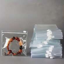 7/14pcs, Transparent Reusable Self-Sealing Zipper Bag, Portable Plastic Storage Bag, Suitable For Jewelry, Cosmetics, Office Supplies And Small Items, Polished Surface, Rectangular Shape, Zipper Closure, Jewelry Storage Storage, Jewelry Scroll, Jewelry Storage, Jewelry Storage Bag - Multicolor - View 5