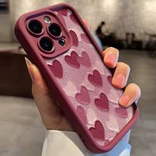 Funda de teléfono elegante Funda de teléfono - Funda de teléfono con patrón de corazón rojo de pintura al óleo artística y creativa, adecuada para iPhone 16/16Pro/16Promax/16Plus/15/15Plus/15Pro/15Promax, 14/14Plus/14Pro/14Promax, 13/13Pro/13Promax, 12/12Pro/12Promax, 11/11Pro/11Promax, 7/8Plus, Xr/Xs/Xsmax Presenta un estilo más individualista. - 1 pieza - Ver 4