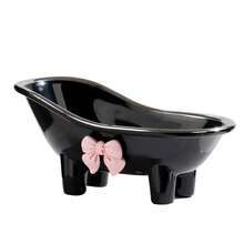 Esta sencilla y creativa jabonera cuenta con un desagüe con ventosa y es perfecta para el baño. Ideal para organizar la cocina y el baño, es ideal para la decoración de Navidad y Año Nuevo y dura 12 meses. - Albaricoque - Ver 1