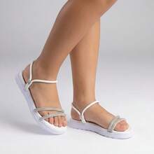 Kids Flat Sandals - 白色 - 查看 2