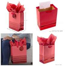 Greeting Cards - Medium Red Stripes - View 1