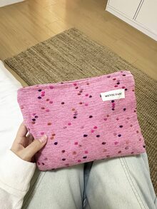 MEYOU FAIRY Makeup Bag, Portable Hand-Held Bag, Storage Bag, Toiletry Bag, Large Capacity Makeup Bag, Cosmetics Storage Tissue Storage, Essential Travel Bag, Storage Bag, Women's And Girls' Sanitary Napkin Storage Bag, Student Pencil Case, Inner Bag, Zip Cord Hand-Held Storage Bag, With Zipper - Multicolor - View 9