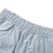 Under Armour Meridian 女士锥形裤，宽松运动裤，健身训练裤，浅蓝色休闲裤，款式编号：1377079-465 - 灰色 - 查看 3