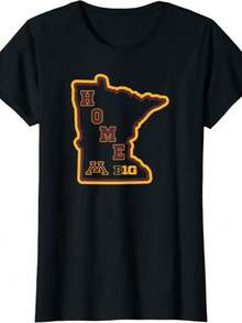 Minnesota Golden Gophers Big 10 Home State T-Shirt - màu đen - Xem 1