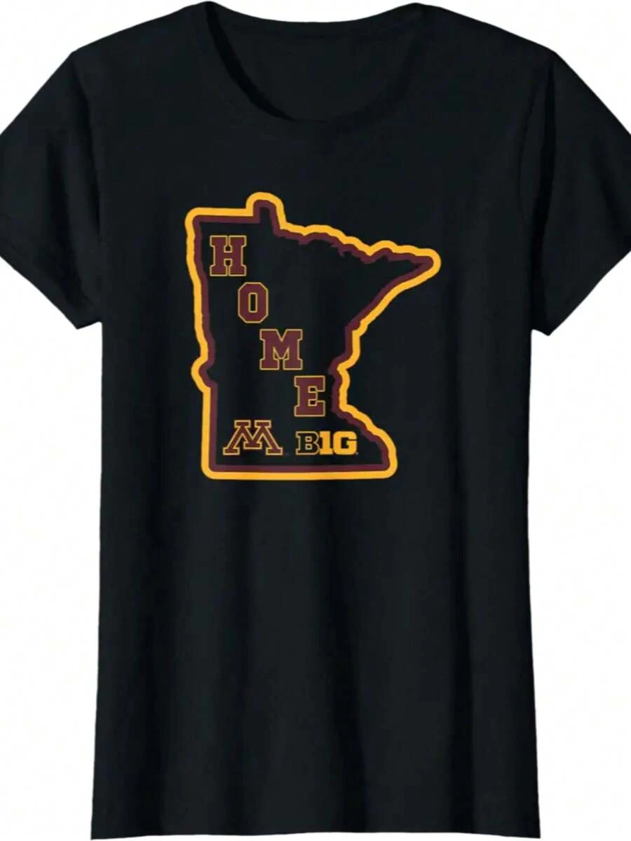 Minnesota Golden Gophers Big 10 Home State T-Shirt - màu đen - Xem 1