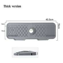 1 件硅胶水槽防溅罩、水龙头滴水收集托盘和干燥垫、多功能厨房和浴室水槽配件、防滑洗碗皂和海绵架、厨房台面防溅保护器、房车、吧台、厨房水槽水龙头垫、水龙头防溅罩、厨房水槽防溅罩