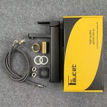 4-calowa, szeroka bateria łazienkowa, nowoczesna bateria umywalkowa z ceramicznym rdzeniem zaworu, oszczędzająca wodę, zawiera akcesoria montażowe, montaż na blacie z jednym otworem, powłoka ze stopu tytanu zapobiegająca odciskom palców, podnosi poziom wystroju łazienki