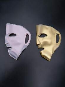 3D Silicone Face Mask Women Skin Care Moisturizing Lifting Firming Anti Wrinkle Reusable Gel Sheet Mask Facial Skin Care Tool - Multicolor - View 4