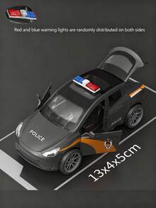 1 Set Includes 1:36 Sedan Car + Model Car + Police Car Combination, Friction Powered Toy Cars, Suitable For Birthday Party Gifts And Collection - Multicolor - View 17