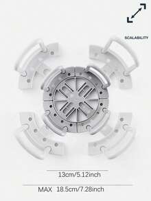 1个可调节厨房水槽碗碟晾干架，多功能碗碟收纳架 - 彩色 - 查看 3