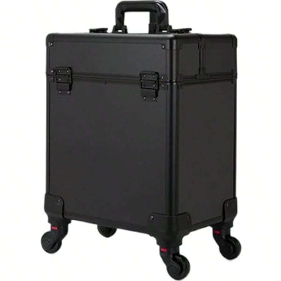 hujiajiaEstuche de con ruedas estuche de cosmetología con tapa 4 compartimentos silencioso ignífugo capacidad 24 kg cerradura.220 - como en la foto - Ver 1