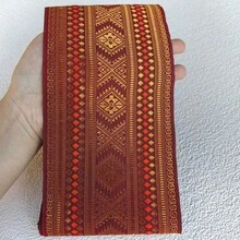 Handmade Bohemian Lace Trim, Heavily Embroidered Floral Lace Ribbon, Clothing/Dress Hem Decoration, Stage Performance Lace Tape - Multicolor - View 3
