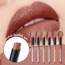 12 Colors Matte Twist-Up Lipstick, Velvety Texture Long-Lasting Pigmented, Suitable For Halloween, Christmas, Party And Gathering - 彩色 - 查看 2
