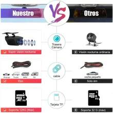 Genérico DashCam para Auto, Camara para Carro, 1080P Cámara Frontal para Automovil, Vista Interna Delantera Trasera, Pantalla de 10 Inch - 1 - Ver 3