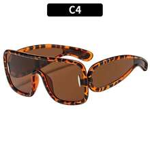 2025 New Retro Classic Large Frame Hip Hop Punk Versatile Outdoor Sun Protection  Wholesale - Khung trắng với điểm nhấn màu xám - Xem 7