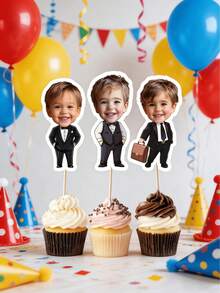 Bộ 10/25/50/100 chiếc phụ kiện trang trí bánh cupcake chủ đề Boss Baby tùy chỉnh, trang trí tiệc theo chủ đề Boss Baby cá nhân hóa, trang trí vui nhộn, kèm nhãn dán hình mặt, ảnh tùy chỉnh, trang trí bánh dễ dàng - Thích hợp cho sinh nhật, tiệc mừng em bé, họp mặt gia đình, bánh ngày lễ - Lý tưởng cho gia đình, những người đam mê tự làm tiệc, người tổ chức sự kiện - Trang trí bánh, trang trí bánh ngày lễ cá nhân hóa, trang trí món tráng miệng, đồ dùng tiệc tùng, đồ dùng nhà bếp. - Nhiều màu - Xem 7