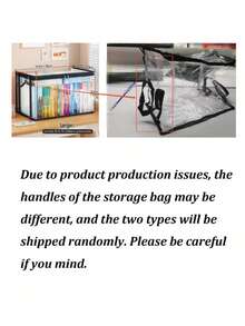 Transparent PVC Storage Bag, Multi-Functional Organizer Box With Flip Cover And Viewing Window - Durable Rectangular Household Storage Container For Toys, Crafts, Books, School Supplies, Snacks - Perfect Gift For 11 Holiday Occasions