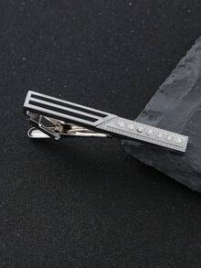 1pc Hot-Selling Men's Formal Luxury Tie Clip, Fashionable Colorful Business Gold & Silver Suit Accessory, Versatile Gemstone Inlaid Tie Clip For Evening Dress Suit Shirt, Elegant Gold & Silver Tie Clip Accessory, Cross-Border Men's Wholesale High-End Tie Clip, Business Formal Rhinestone Press-On Glossy & Matte Korean Style For Formal Meetings - Tie Clip - View 23