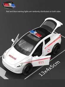 1 Set Includes 1:36 Sedan Car + Model Car + Police Car Combination, Friction Powered Toy Cars, Suitable For Birthday Party Gifts And Collection - Multicolor - View 15