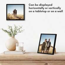 Americanflat - Marco de fotos de 6 x 6 pulgadas en color negro – Marco de fotos con borde fino con vidrio resistente a roturas, accesorios para colgar y caballete, marco de fotos cuadrado para pared y mesa(Negro 7x8) - Multicolor - Ver 5