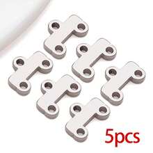 5pcs Necklace Layering Clasp, 304 Stainless Steel Chandelier Components Links Multistrand Clasps Lock For Layered Necklace Bracelet Earring Jewelry Making