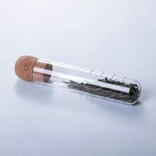 4pcs/1pc Creative Glass Tea Infuser With Soft Cork Stopper - Transparent Test Tube Design, Perfect For Loose Leaf Tea - Ideal For Home Gatherings And Parties - Multicolor - View 4